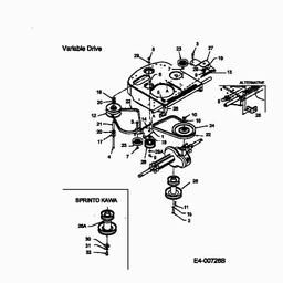 MTD SPRINTO spare parts