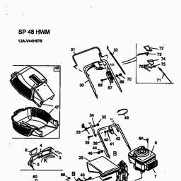 MTD SP 48 HWM spare parts