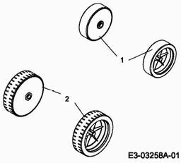 MTD E 33 W spare parts