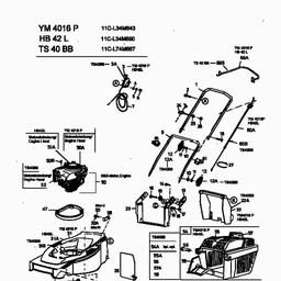Yard-Man YM 4016 P spare parts