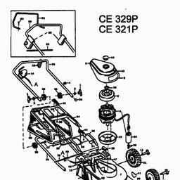 MTD CE 321 P spare parts