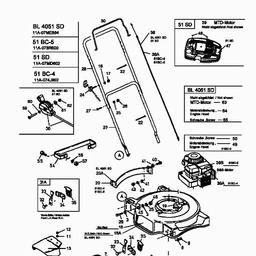 MTD 51 BC-5 spare parts