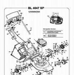 Bolens BL 4047 SP spare parts