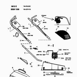 MTD 3812 E spare parts
