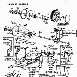 Yard-Man YM 5018 SP spare parts