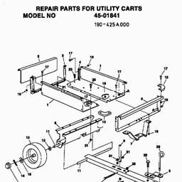 MTD 45-01841  (190-425A000) spare parts