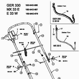 MTD E 33 W spare parts