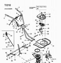MTD T 210 spare parts