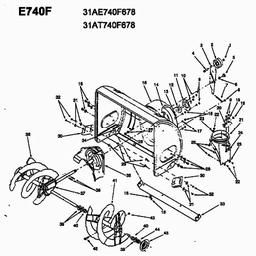 MTD E 740 F spare parts