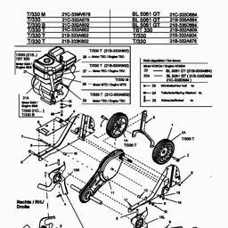 Troy-Bilt TBT 330 spare parts