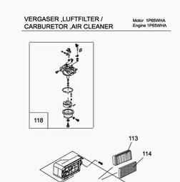 MTD-Engines 1 P 65 WHA spare parts