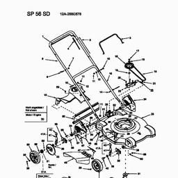 MTD SP 56 SD spare parts