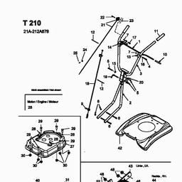 MTD T 210 spare parts