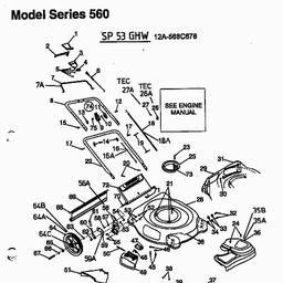 MTD SP 53 GHW spare parts