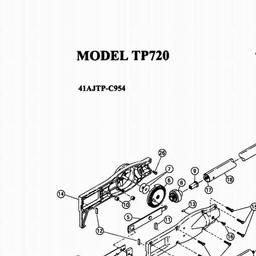 MTD TP 720 spare parts