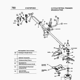 MTD 780 spare parts