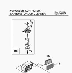 MTD-Engines 1 P 61 MHA spare parts