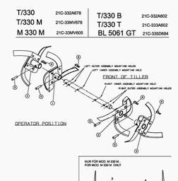 MTD T 330 T spare parts