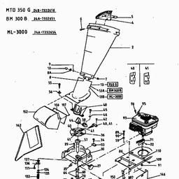 MTD 350 G spare parts