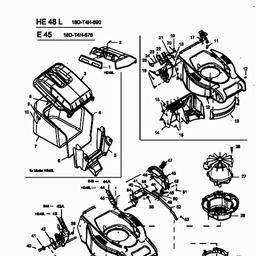 MTD E 45 spare parts