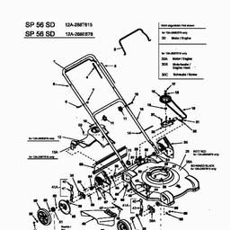 MTD SP 56 SD spare parts