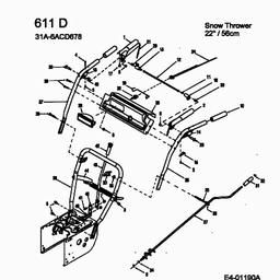 MTD 611 D spare parts