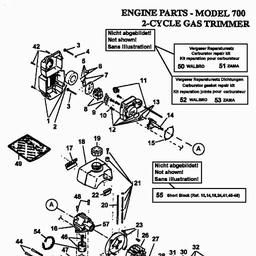 MTD 700 spare parts