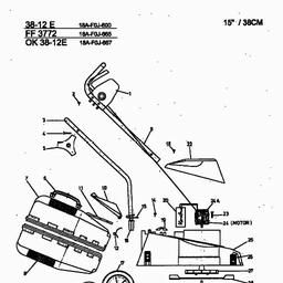 MTD FF 3772 spare parts