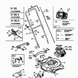 MTD 51 BC-5 spare parts