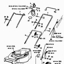 MTD GE 40 spare parts