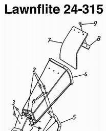 LAWNFLITE (1996) 24-651 / 246-652F678 SHREDDER spare parts