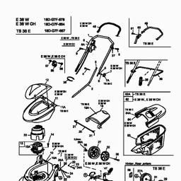 MTD E 38 W spare parts
