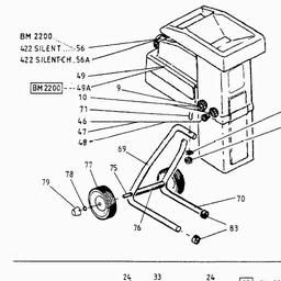 LAWNFLITE (2002) 422 SILENT SHREDDER spare parts