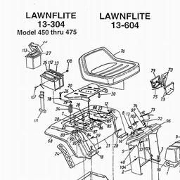 LAWNFLITE (1997) 13-504 / 136C560C611 spare parts