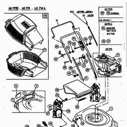 MTD 48 PM 4 spare parts