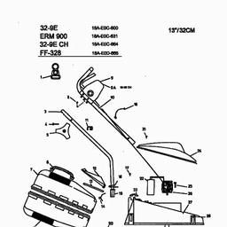 MTD ERM 900 spare parts