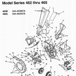 LAWNFLITE (2000) 465A / 24A-465A678 SHREDDER spare parts