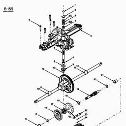 MTD B 155 spare parts