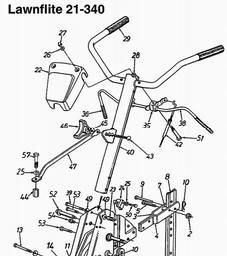 LAWNFLITE (1996) 24-651 / 246-652F678 SHREDDER spare parts