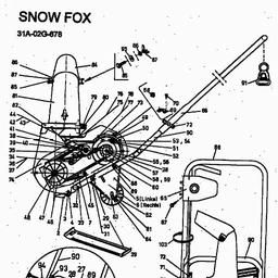 MTD SNOW FOX spare parts