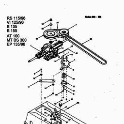 MTD B 155 spare parts