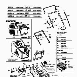 MTD 46 PB spare parts