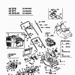 MTD 46 SPB spare parts