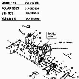 Yard-Man YM 5355 S spare parts