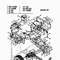 MTD B 135 spare parts