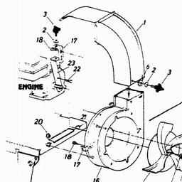 LAWNFLITE (1992) 242A648-611 SHREDDER spare parts