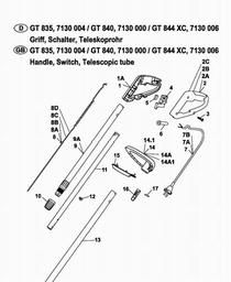 Wolf-Garten GT 850 spare parts