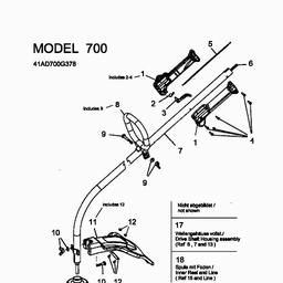 MTD 700 spare parts
