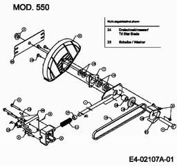MTD 550 G spare parts