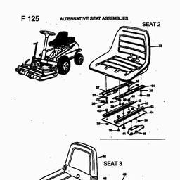 MTD F 125 spare parts